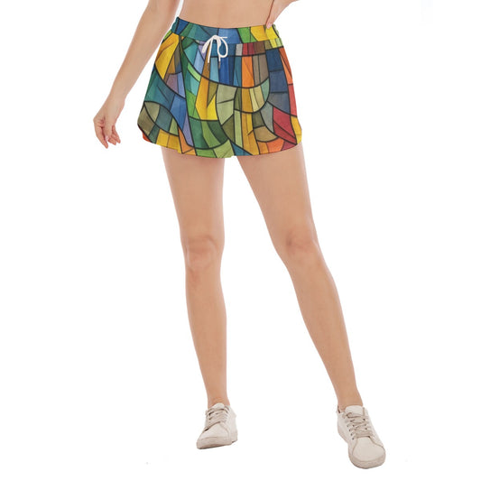 Stained-Glass Women's Skorts