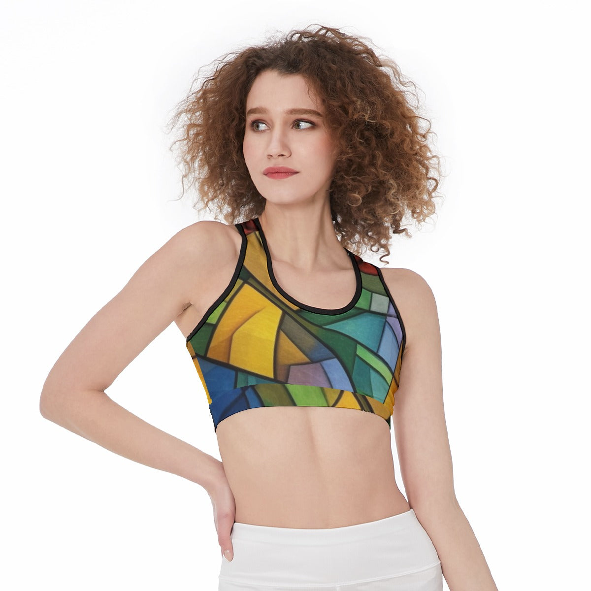 Stained-Glass Sports Bra