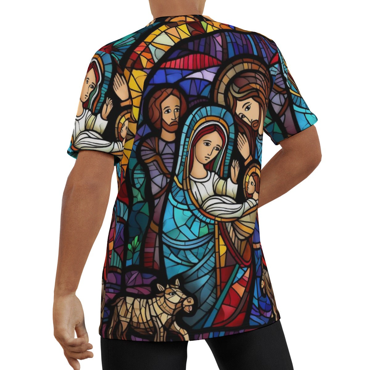 Nativity Window Men's O-Neck T-Shirt