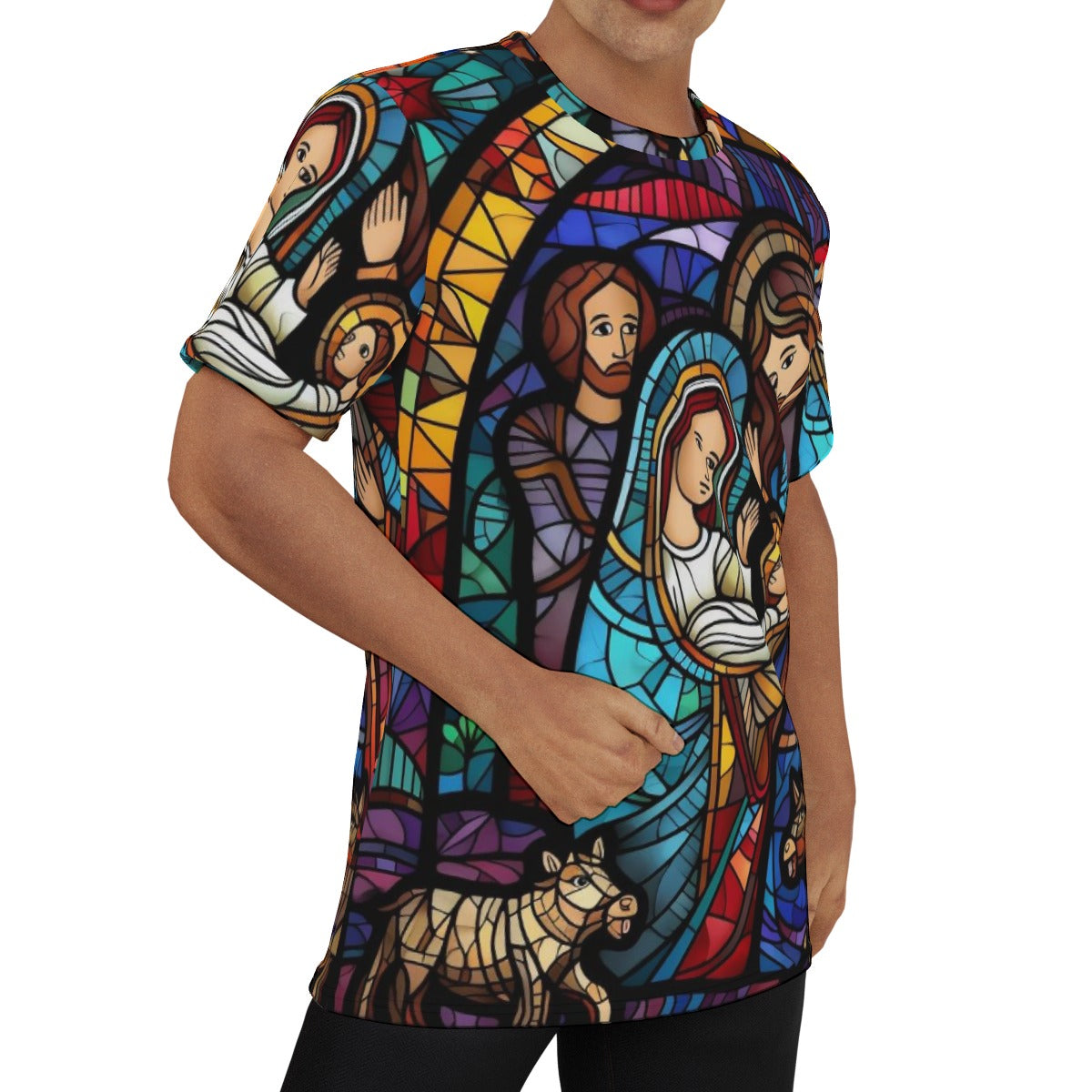 Nativity Window Men's O-Neck T-Shirt